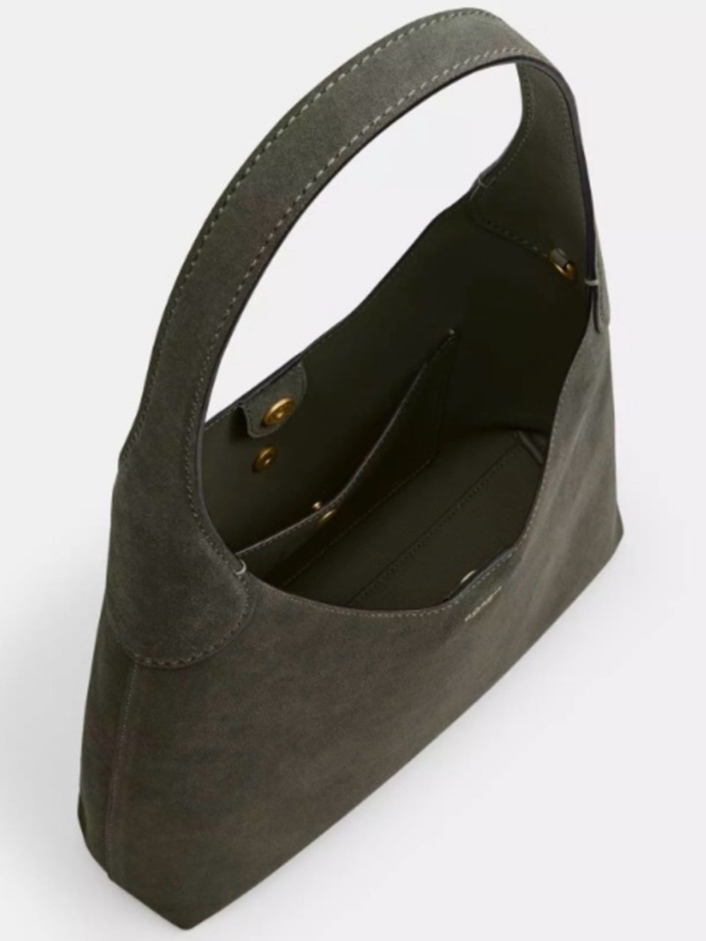 Brass and Olive Coach Brooklyn Shoulder Bag 28 - Picture 10 of 12